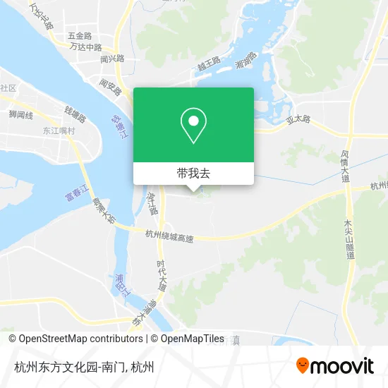 杭州东方文化园-南门地图
