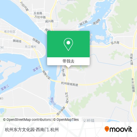杭州东方文化园-西南门地图