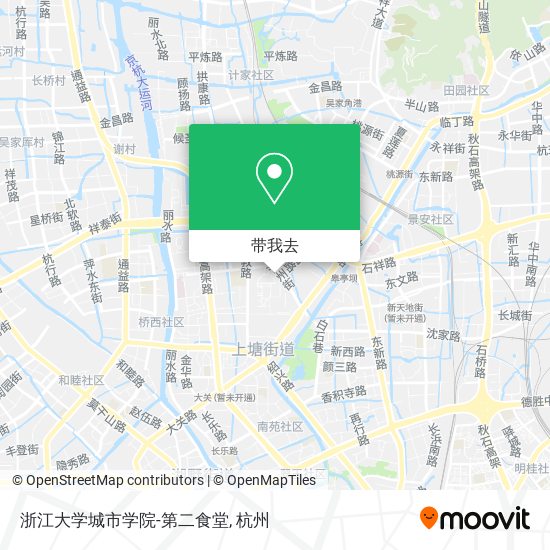 浙江大学城市学院-第二食堂地图