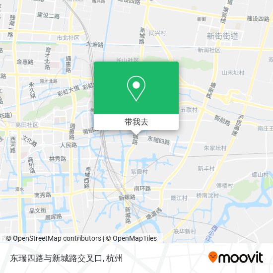 东瑞四路与新城路交叉口地图