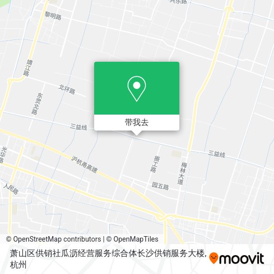 萧山区供销社瓜沥经营服务综合体长沙供销服务大楼地图