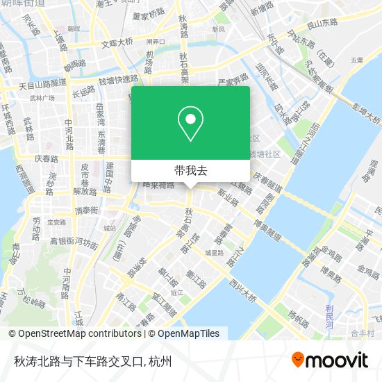 秋涛北路与下车路交叉口地图
