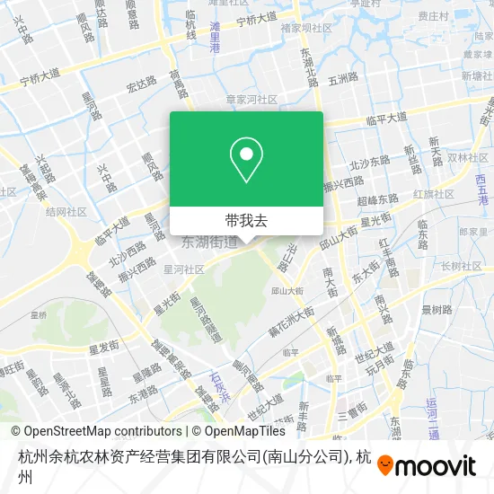 杭州余杭农林资产经营集团有限公司(南山分公司)地图