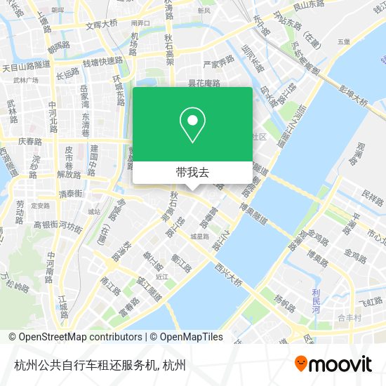 杭州公共自行车租还服务机地图