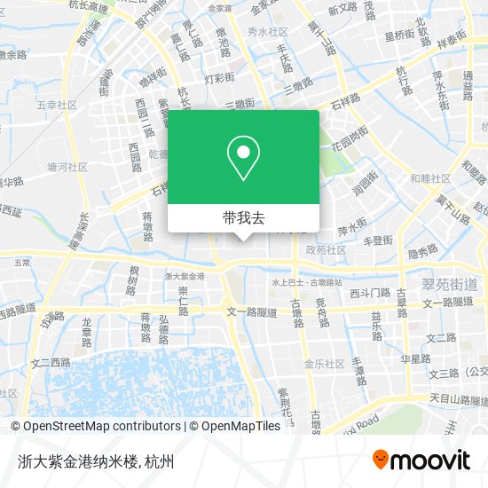 浙大紫金港纳米楼地图