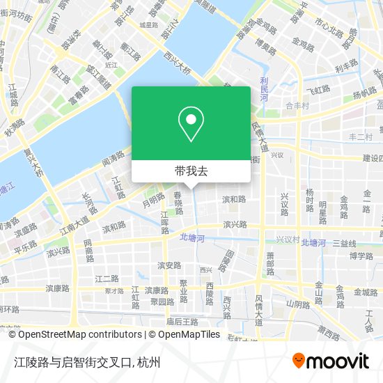 江陵路与启智街交叉口地图