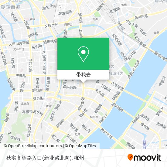 秋实高架路入口(新业路北向)地图