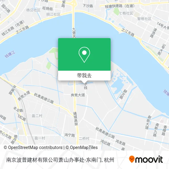 南京波普建材有限公司萧山办事处-东南门地图