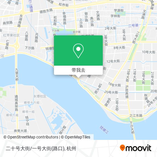 二十号大街/一号大街(路口)地图