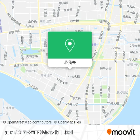 娃哈哈集团公司下沙基地-北门地图