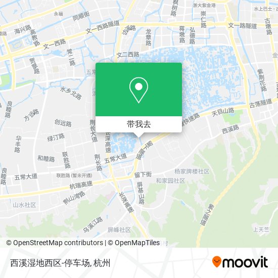 西溪湿地西区-停车场地图