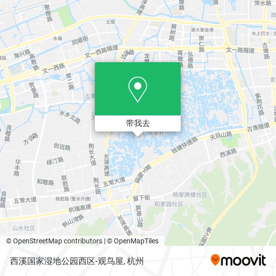 西溪国家湿地公园西区-观鸟屋地图