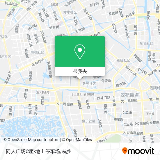 同人广场C座-地上停车场地图