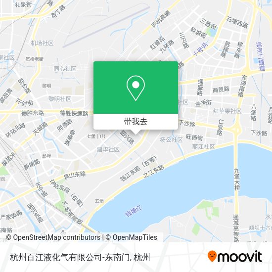 杭州百江液化气有限公司-东南门地图
