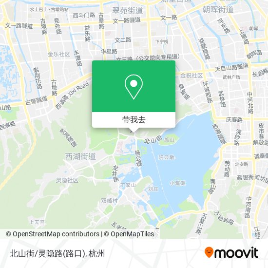 北山街/灵隐路(路口)地图