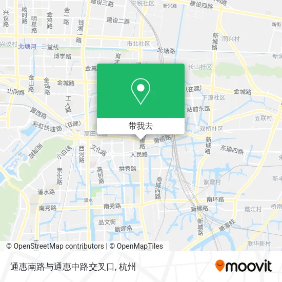 通惠南路与通惠中路交叉口地图