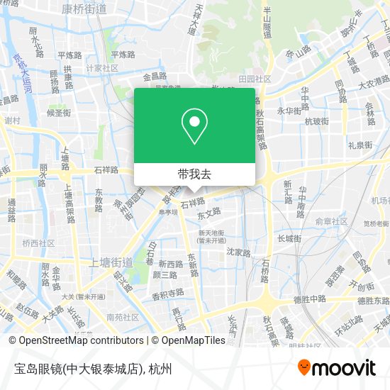 宝岛眼镜(中大银泰城店)地图