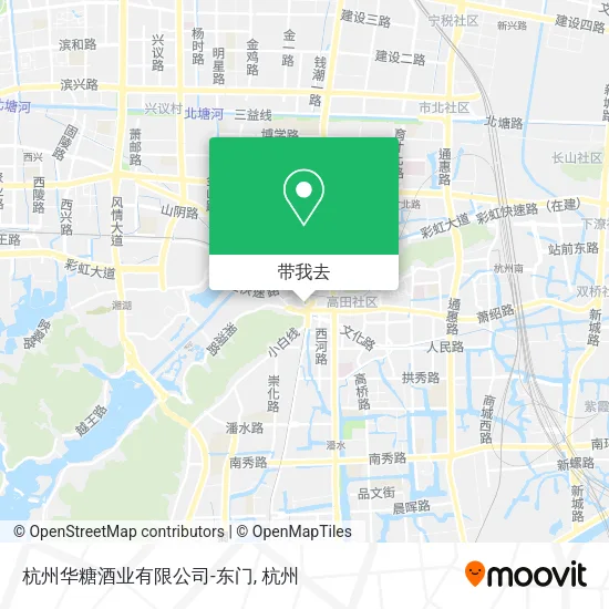 杭州华糖酒业有限公司-东门地图