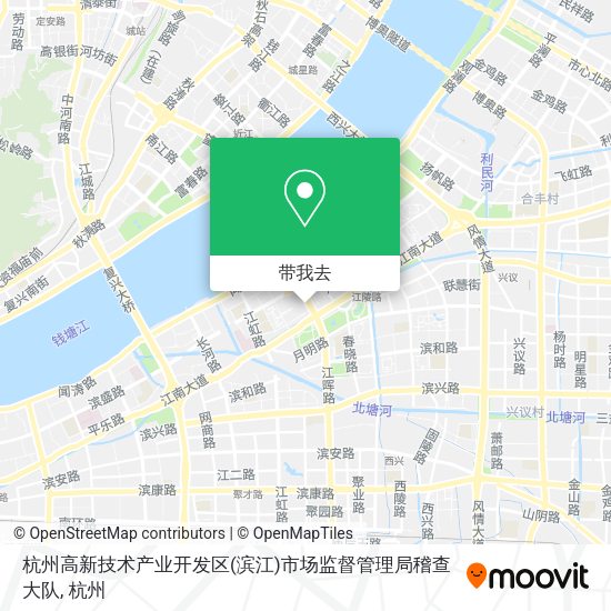 杭州高新技术产业开发区(滨江)市场监督管理局稽查大队地图