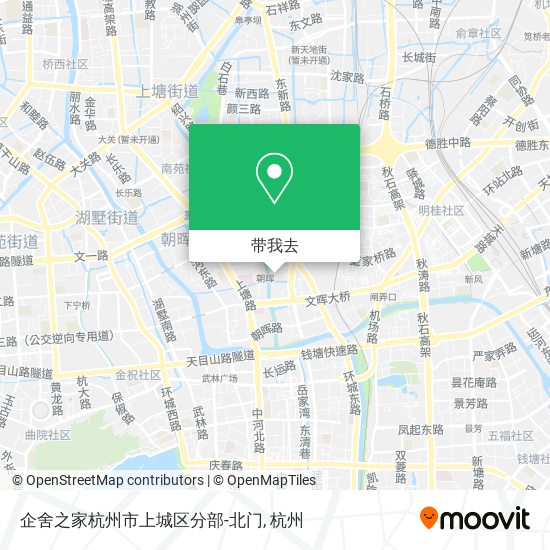 企舍之家杭州市上城区分部-北门地图