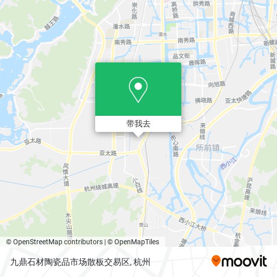 九鼎石材陶瓷品市场散板交易区地图