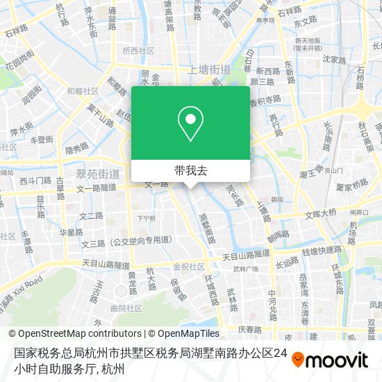 国家税务总局杭州市拱墅区税务局湖墅南路办公区24小时自助服务厅地图