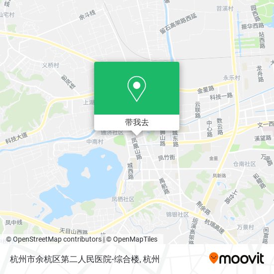 杭州市余杭区第二人民医院-综合楼地图