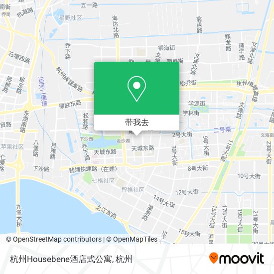 杭州Housebene酒店式公寓地图