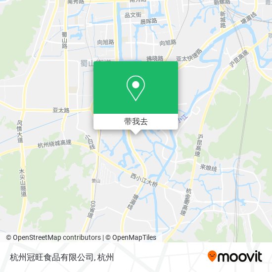 杭州冠旺食品有限公司地图