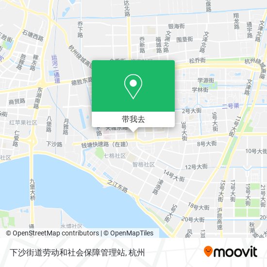 下沙街道劳动和社会保障管理站地图