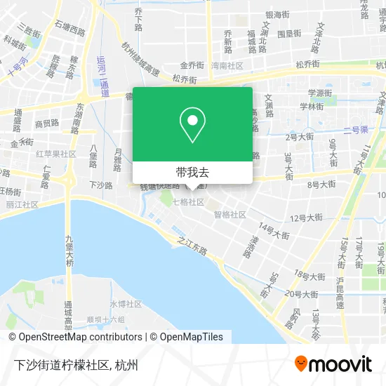 下沙街道柠檬社区地图