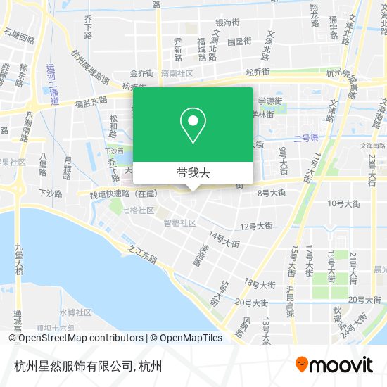 杭州星然服饰有限公司地图