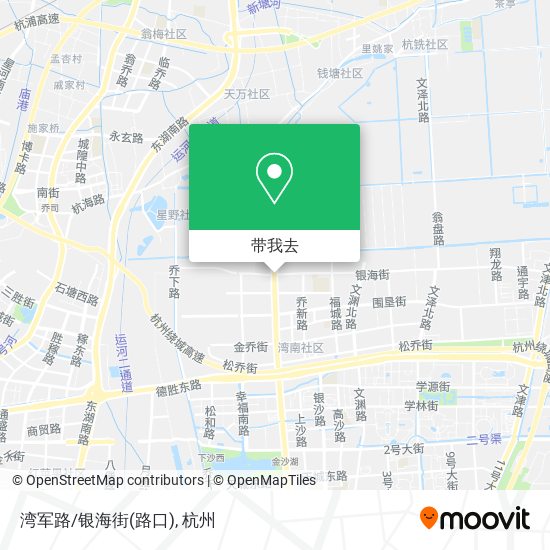 湾军路/银海街(路口)地图