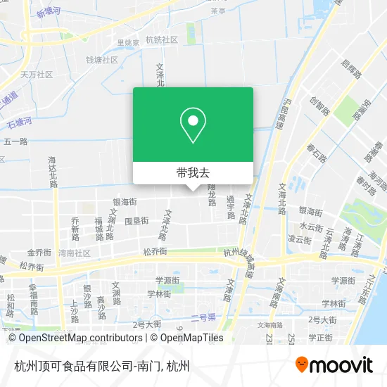 杭州顶可食品有限公司-南门地图
