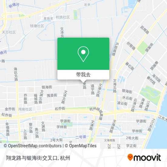 翔龙路与银海街交叉口地图