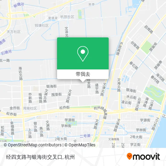 经四支路与银海街交叉口地图