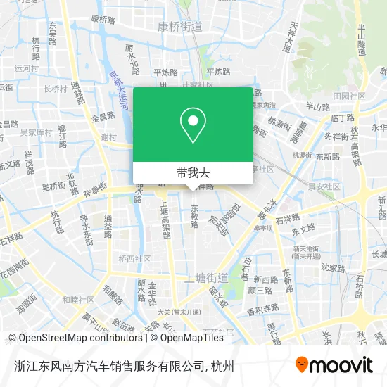 浙江东风南方汽车销售服务有限公司地图
