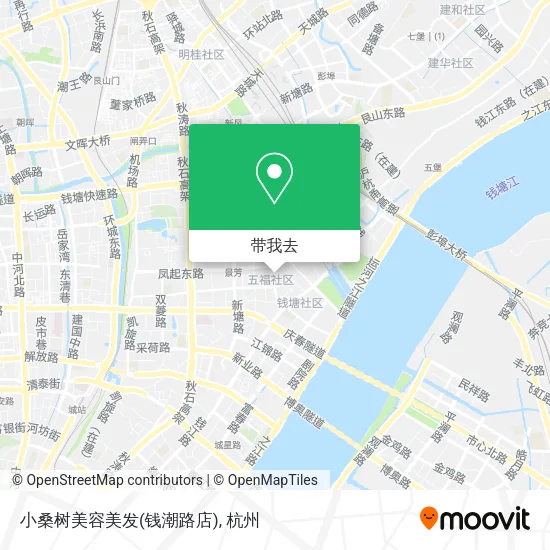 小桑树美容美发(钱潮路店)地图
