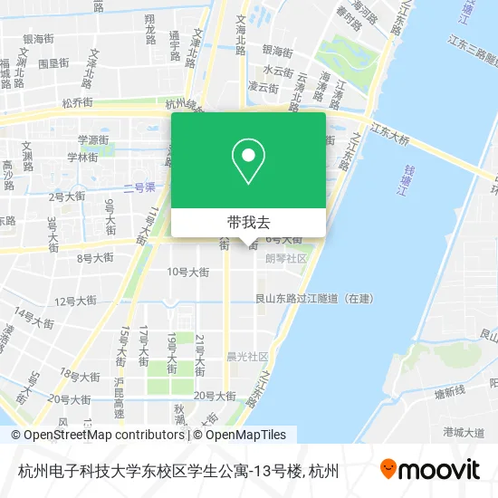 杭州电子科技大学东校区学生公寓-13号楼地图