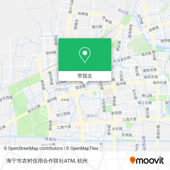 海宁市农村信用合作联社ATM地图