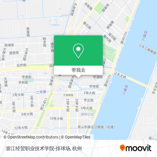 浙江经贸职业技术学院-排球场地图