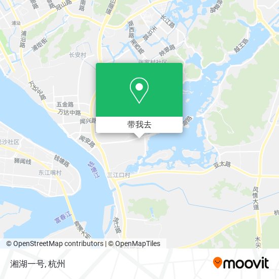 湘湖一号地图