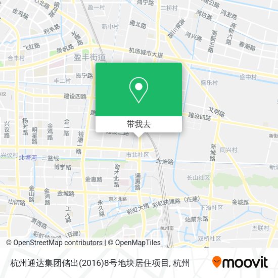 杭州通达集团储出(2016)8号地块居住项目地图