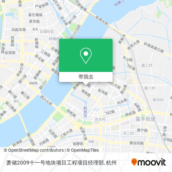 萧储2009十一号地块项目工程项目经理部地图