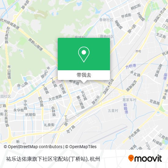 祐乐达佑康旗下社区宅配站(丁桥站)地图