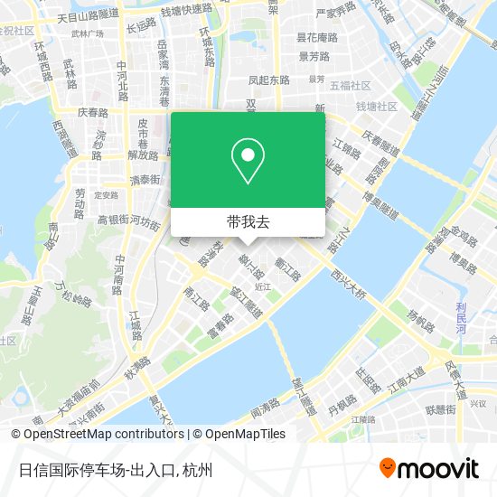 日信国际停车场-出入口地图