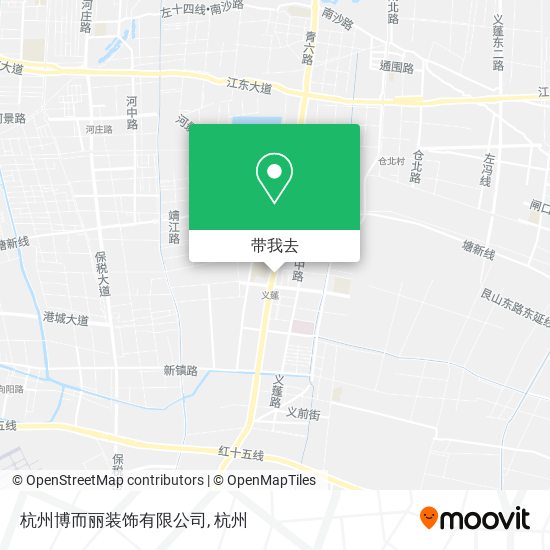 杭州博而丽装饰有限公司地图