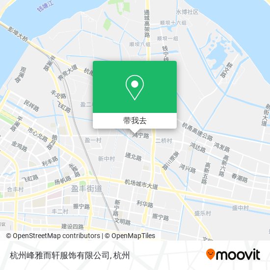 杭州峰雅而轩服饰有限公司地图