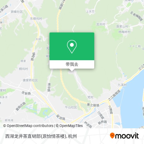 西湖龙井茶直销部(原怡情茶楼)地图