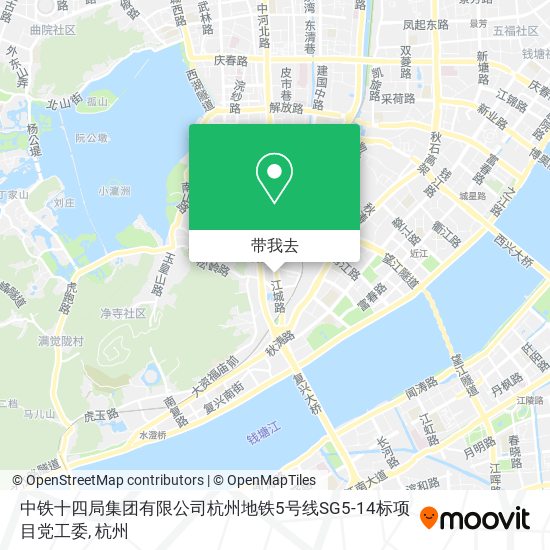 中铁十四局集团有限公司杭州地铁5号线SG5-14标项目党工委地图